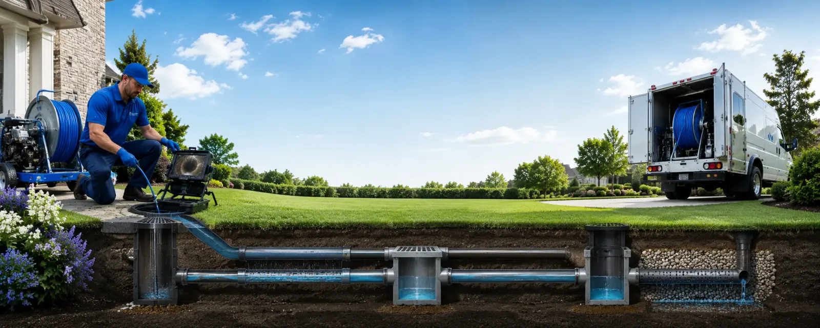 Outdoor drain cleaning information for Winthrop, IA